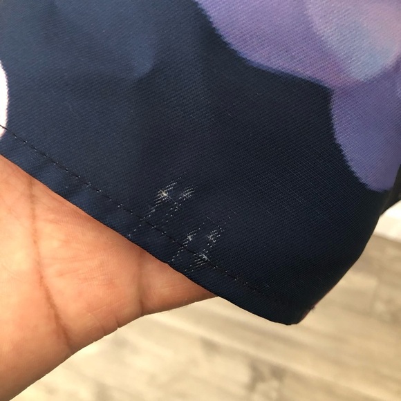 New Chi Chi London Floral Navy Dress 10 - Picture 11 of 14